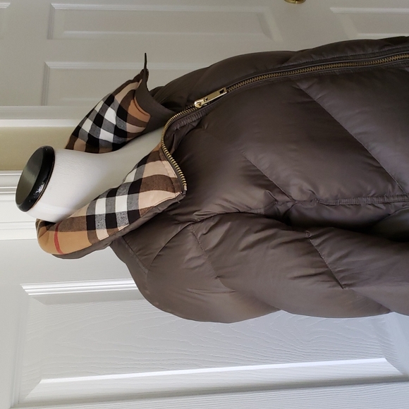 BURBERRY EASTWICK CHEVRON DOWN FILLED COAT PUFFER - Picture 4 of 14